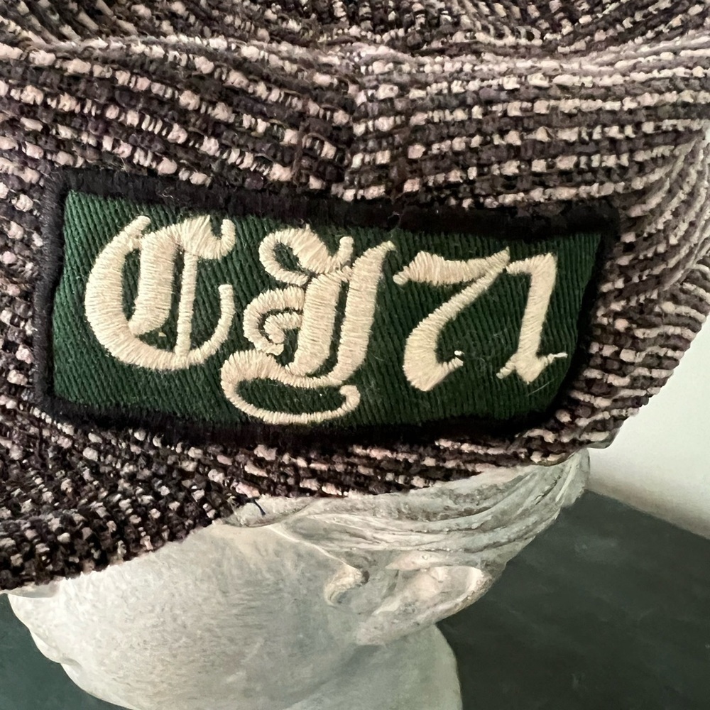 Cremieux tweed hat one size green lining band. Fully lined. - Picture 2 of 7